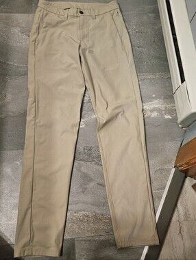 NWOT Lululemon Commission Pant Slim *Warpstreme. 31". Tan. Size 28